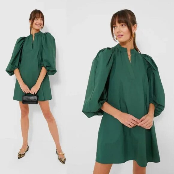 Pomander Place Tuckernuck Emerald Green Astrid Mini Dress Size XS 41058 - Picture 1 of 12